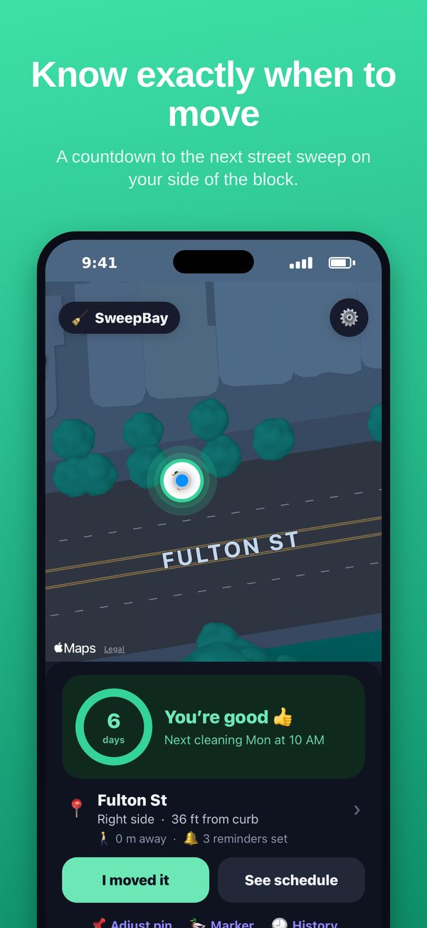 SweepBay App Store screenshot