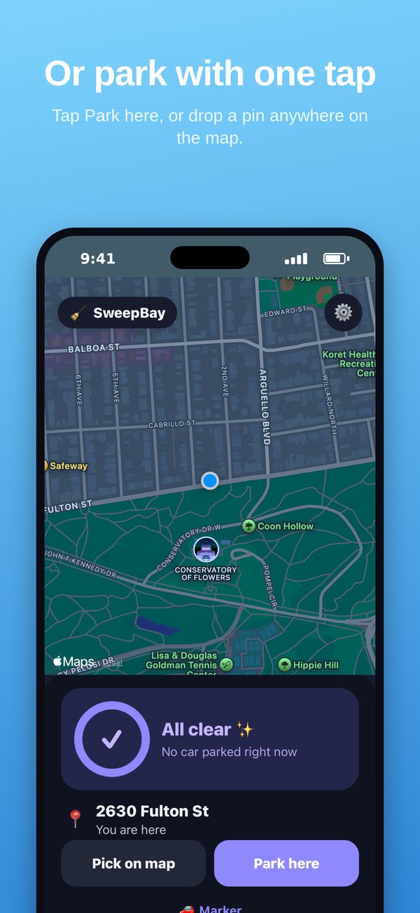 SweepBay App Store screenshot